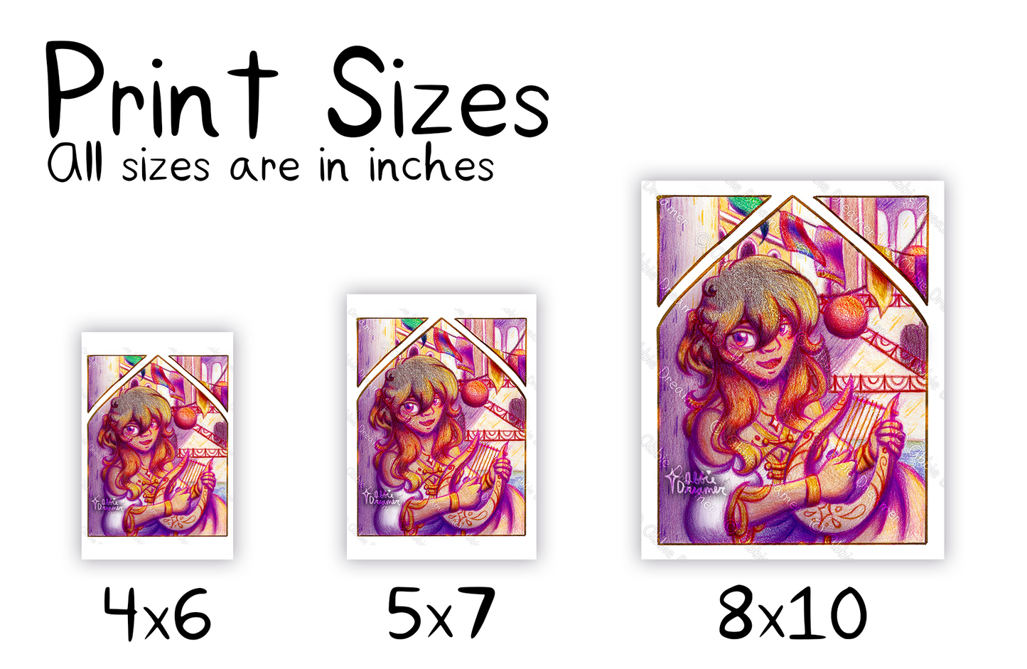 (OC) Marielle, The Musical Magician Print