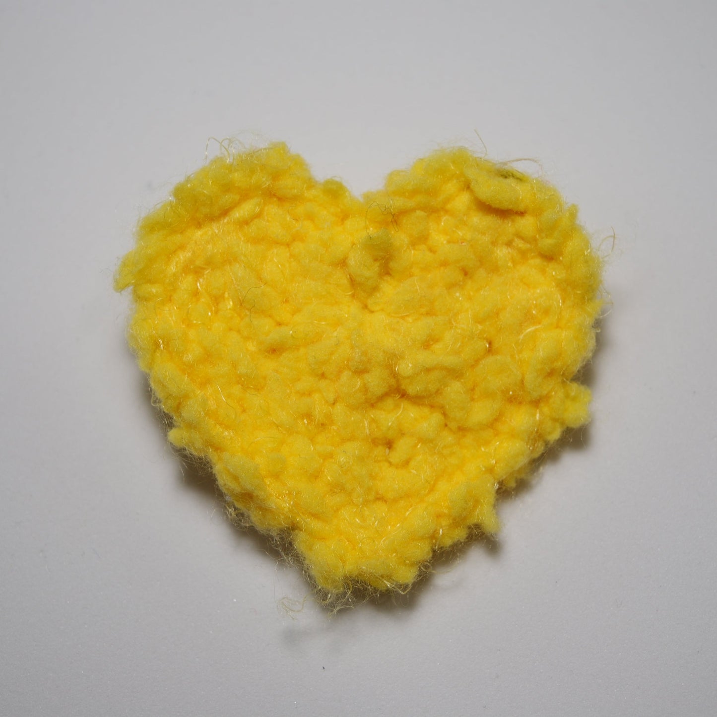 Dandelion Courage Crochet Heart Pin