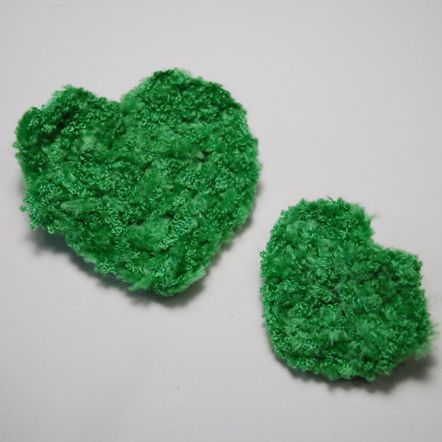 Prairie Grass Crochet Heart Pin