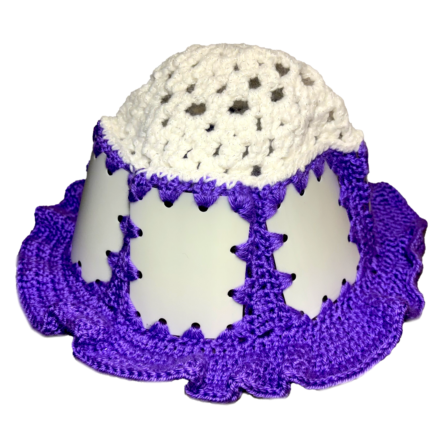 Purple Plastic Bucket Hat