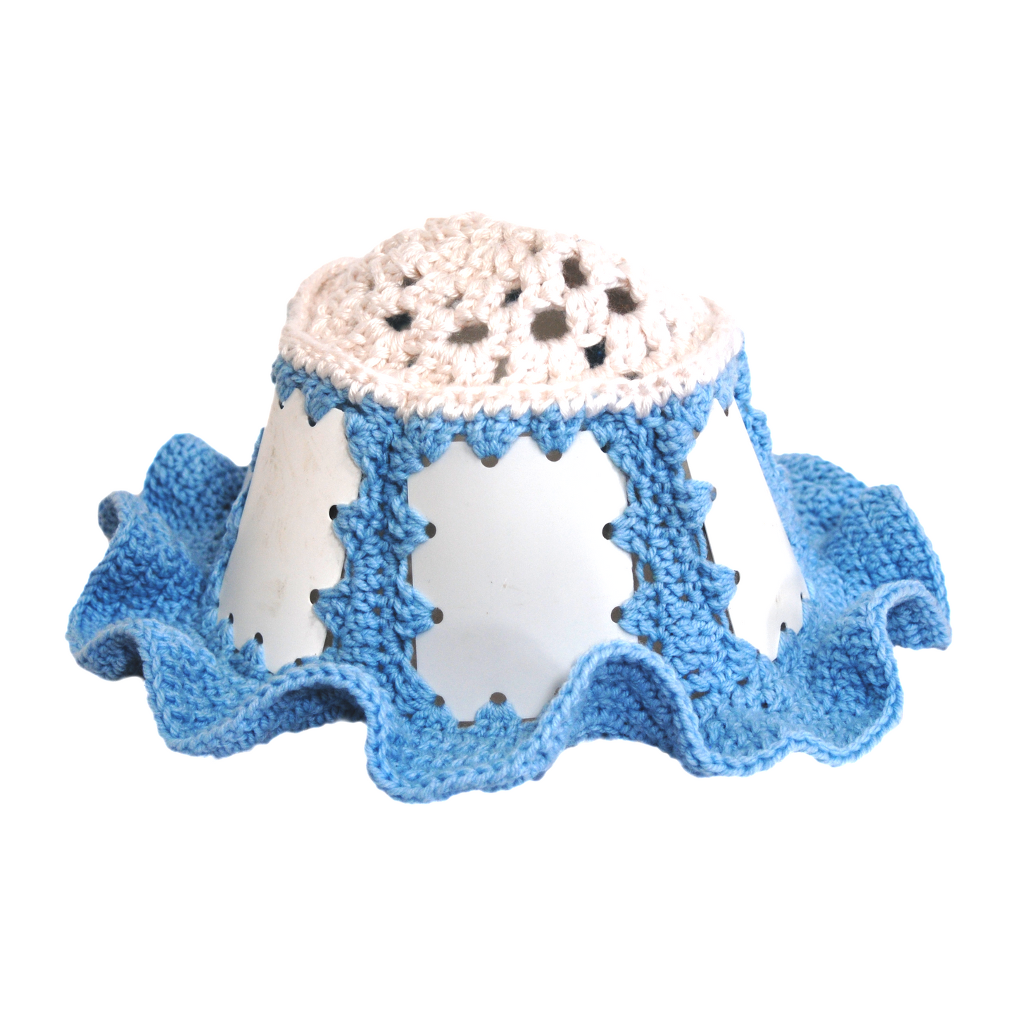 Light Blue Plastic Bucket Hat