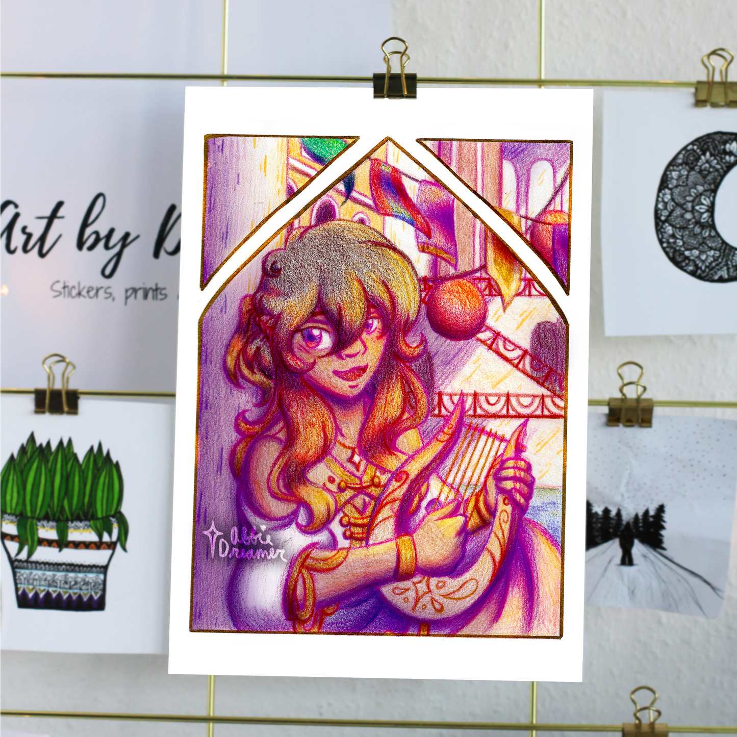 (OC) Marielle, The Musical Magician Print