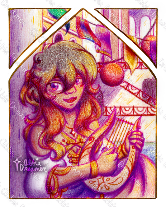 (OC) Marielle, The Musical Magician Print