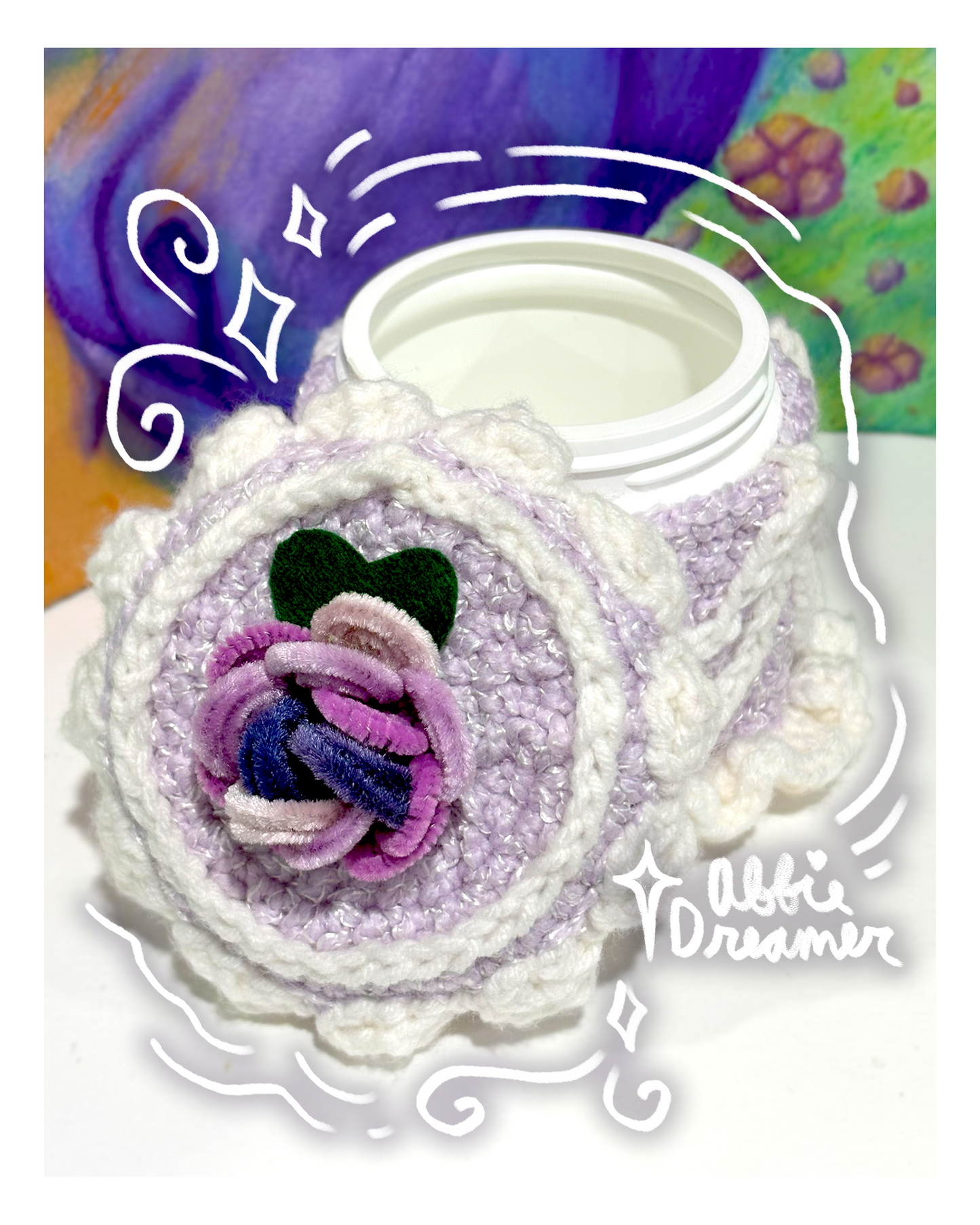 Lilac Rose Cake Container