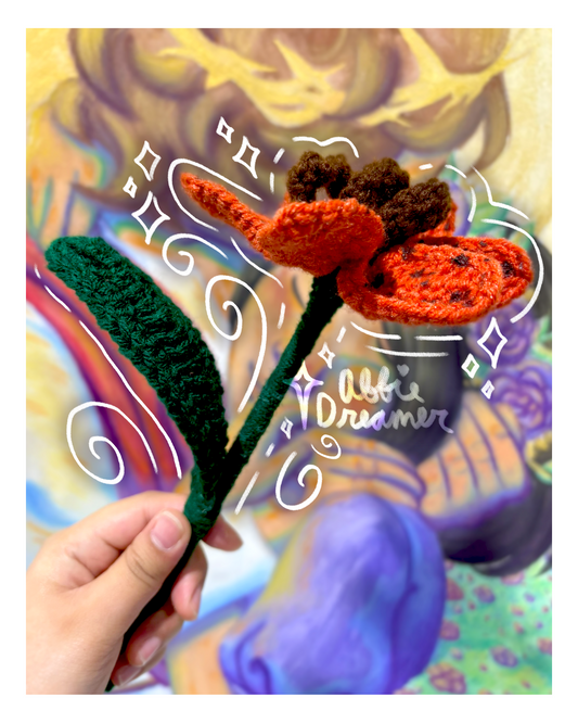 Tiger Lily Crochet Flower