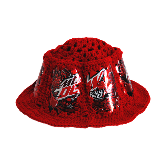 Mountain Dew Code Red Soda Can Bucket Hat
