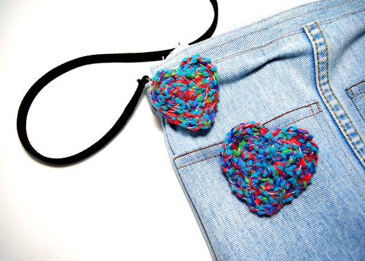 Parrot Pleasure Crochet Heart Pin